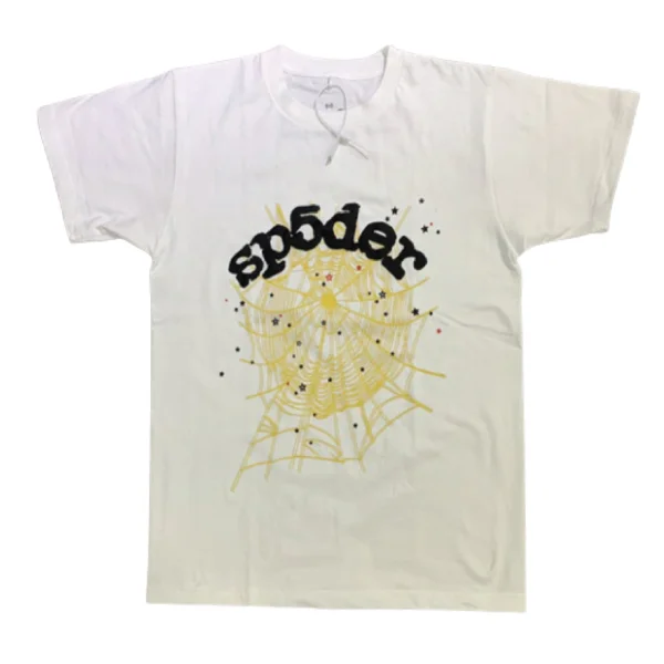 Sp5der-555555-Angel-Number-T-Shirt-White